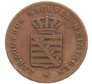2 пфеннига 1863 года Саксен-Мейнинген — Фото №2