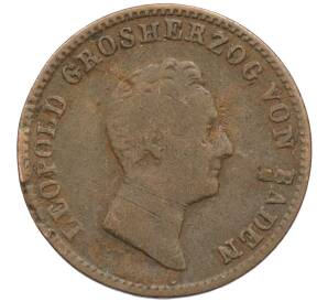 1 крейцер 1836 года Баден — Фото №2