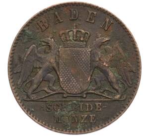 1 крейцер 1870 года Баден — Фото №2