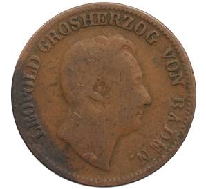 1 крейцер 1851 года Баден — Фото №2