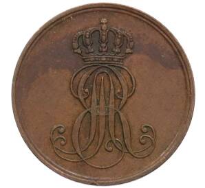 1 пфенниг 1851 года Ганновер — Фото №2