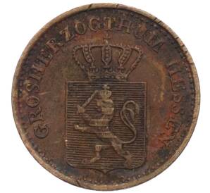 1 пфенниг 1862 года Гессен-Дармштадт — Фото №2