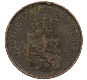 1 пфенниг 1866 года Гессен-Дармштадт — Фото №2