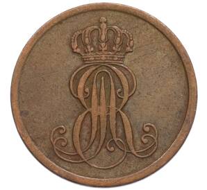 1 пфенниг 1851 года Ганновер — Фото №2