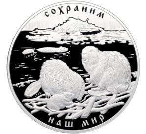 100 рублей 2008 года СПМД «Сохраним наш мир — Речной бобр» — Фото №1
