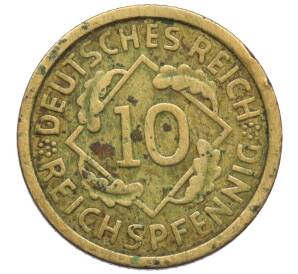 10 рейхспфеннигов 1935 года D Германия — Фото №2