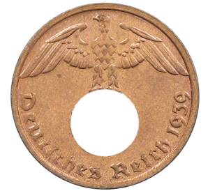 1 рейхспфенниг 1939 года G Германия — Фото №1