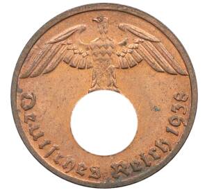 1 рейхспфенниг 1938 года D Германия — Фото №1