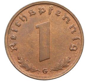 1 рейхспфенниг 1939 года G Германия — Фото №2