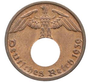 1 рейхспфенниг 1939 года D Германия — Фото №1