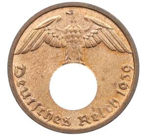 1 рейхспфенниг 1939 года D Германия — Фото №1