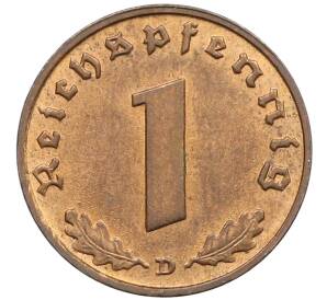 1 рейхспфенниг 1939 года D Германия — Фото №2