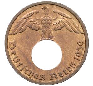 1 рейхспфенниг 1939 года D Германия — Фото №1