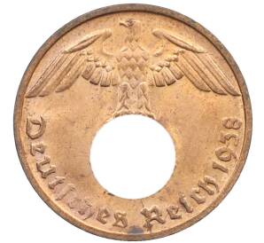 1 рейхспфенниг 1938 года D Германия — Фото №1