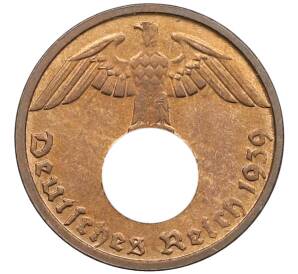 1 рейхспфенниг 1939 года D Германия — Фото №1