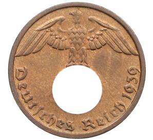 1 рейхспфенниг 1939 года D Германия — Фото №1