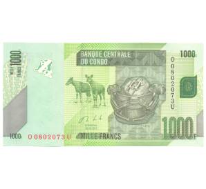 1000 франков 2013 года Конго (ДРК) — Фото №1