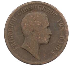 1 крейцер 1856 года Баден — Фото №2