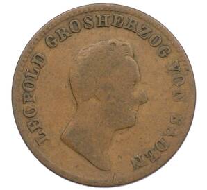 1 крейцер 1837 года Баден — Фото №2