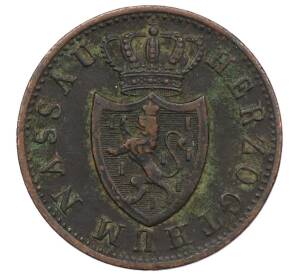 1 крейцер 1842 года Нассау — Фото №2