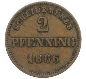 2 пфеннига 1866 года Бавария — Фото №1