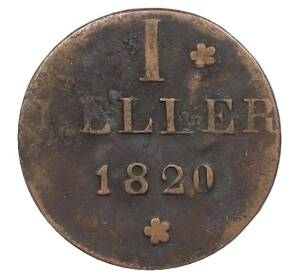 1 геллер 1820 года Франкфурт — Фото №1