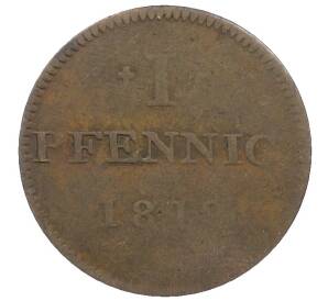 1 пфенниг 1819 года Франкфурт — Фото №1