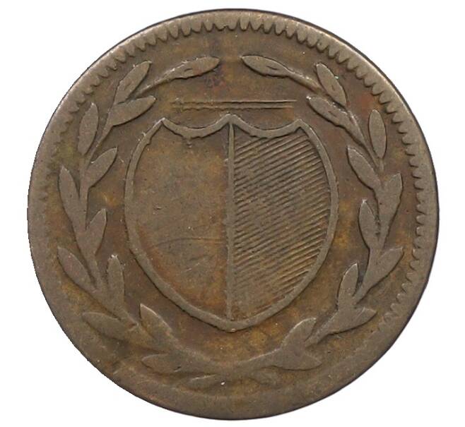 Монета 1 пфенниг 1819 года Франкфурт (Артикул: K10-7545) — Фото №2