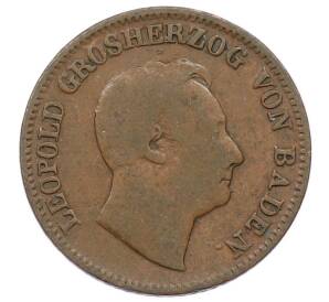1 крейцер 1852 года Баден