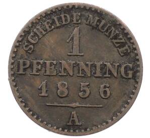 1 пфенниг 1856 года A Пруссия — Фото №1