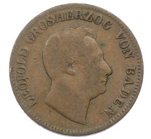 1 крейцер 1852 года Баден