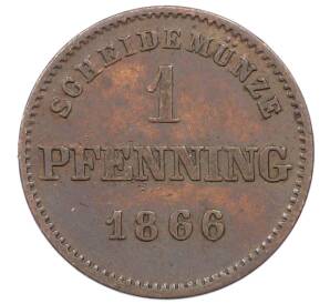 1 пфенниг 1866 года Бавария — Фото №1
