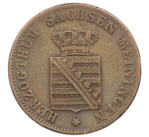 1 крейцер 1854 года Саксен-Мейнинген — Фото №2