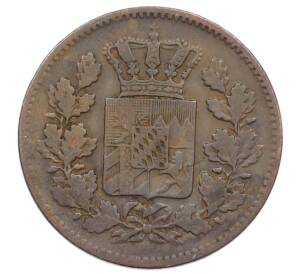 2 пфеннига 1864 года Бавария — Фото №2