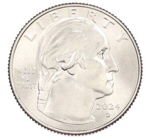 1/4 доллара (25 центов) 2024 года D США «Американские женщины — Зиткала-Ша» — Фото №2