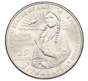 1/4 доллара (25 центов) 2024 года P США «Американские женщины — Зиткала-Ша» — Фото №1