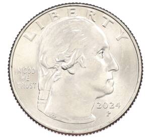 1/4 доллара (25 центов) 2024 года P США «Американские женщины — Зиткала-Ша» — Фото №2