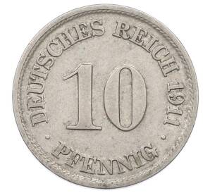 10 пфеннигов 1911 года J Германия — Фото №1