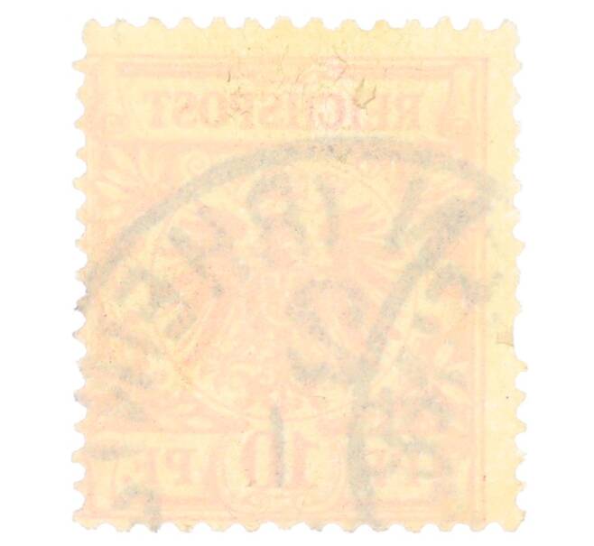 Почтовая марка 10 пфеннигов 1890 года Германия (Артикул: P2-0451) — Фото №2
