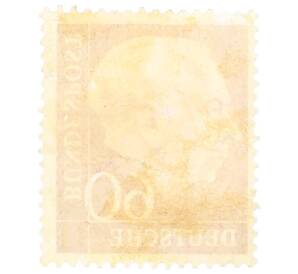 Почтовая марка 60 пфеннигов 1958 года Западная Германия (ФРГ) «Теодор Хойс»