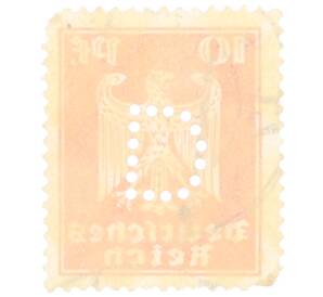 Почтовая марка 10 пфеннигов 1924 года Германия — Фото №2