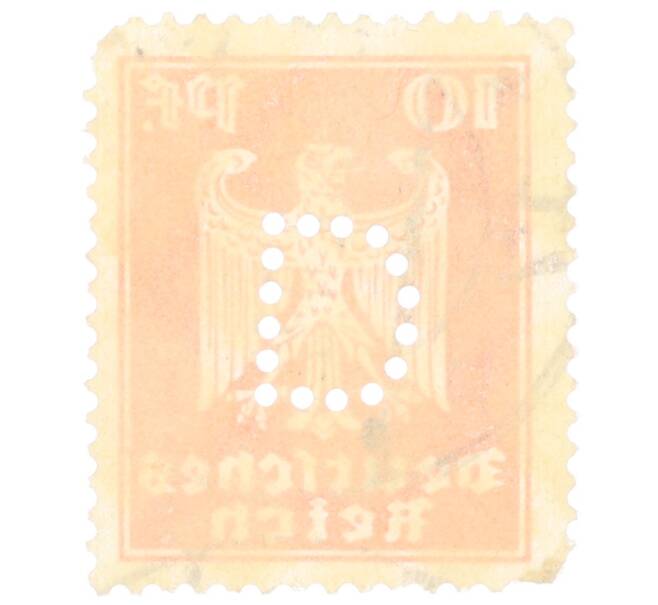 Почтовая марка 10 пфеннигов 1924 года Германия (Артикул: P2-0466) — Фото №2