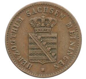 2 пфеннига 1862 года Саксен-Мейнинген — Фото №2