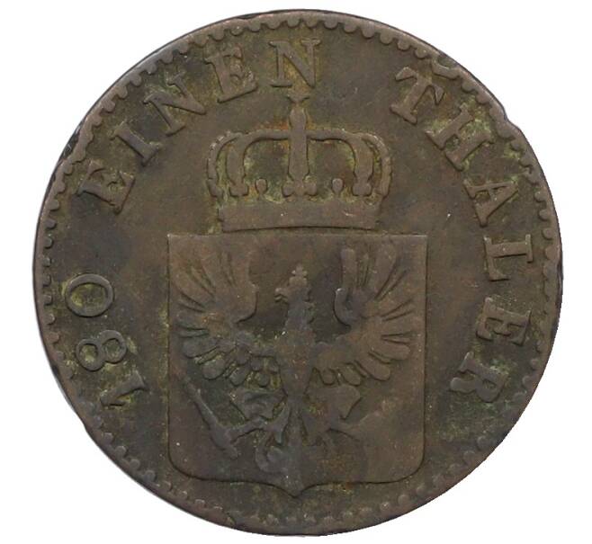Монета 2 пфеннига 1852 года Пруссия (Артикул: K10-7621) — Фото №2
