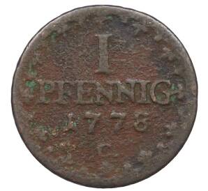 1 пфенниг 1778 года Саксония — Фото №1