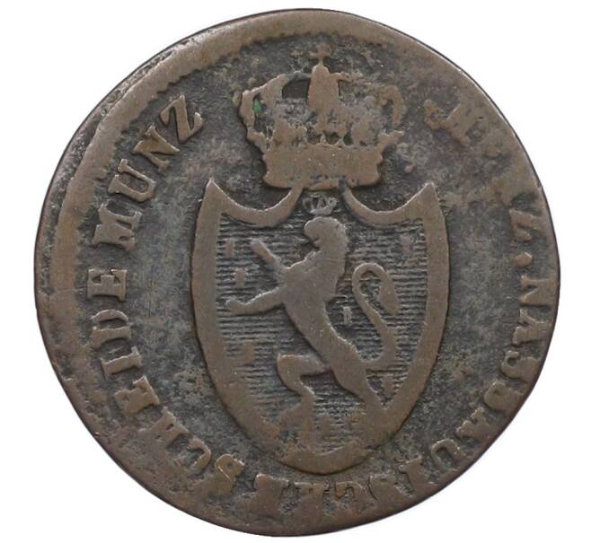 Монета 1 пфенниг 1813 года Нассау (Артикул: K10-7630) — Фото №2