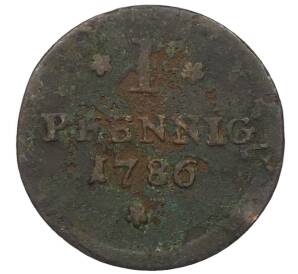 1 пфенниг 1786 года Франкфурт — Фото №1