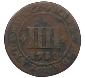 4 пфеннига 1718 года Падерборн — Фото №1