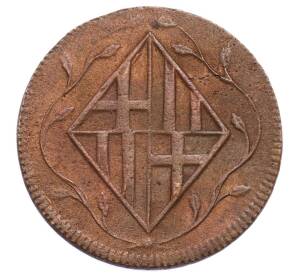 4 кварто 1809 года Испания — провинция Барселона — Фото №2