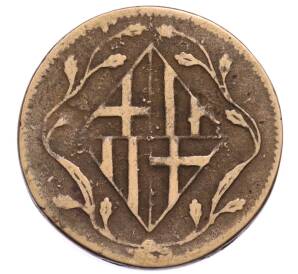 4 кварто 1813 года Испания — провинция Барселона — Фото №2